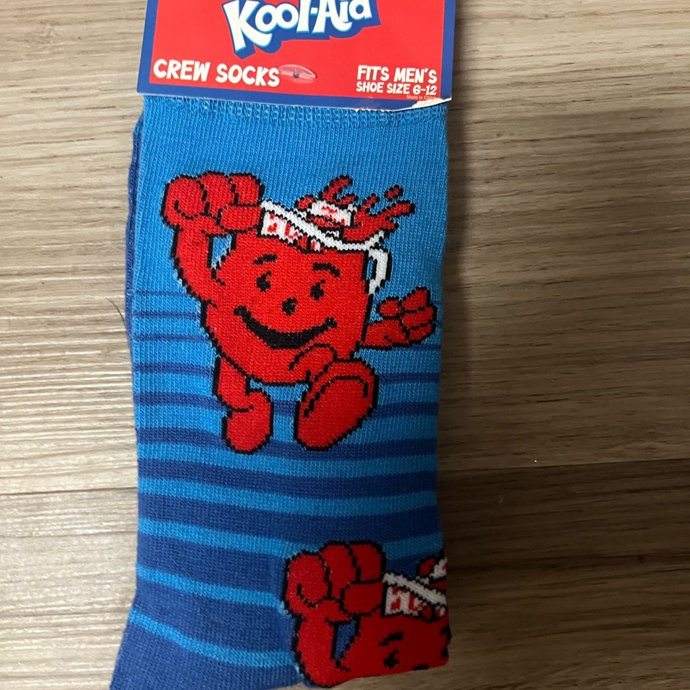 Blue and Red Crew Socks